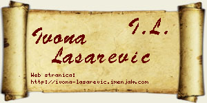 Ivona Lašarević vizit kartica
